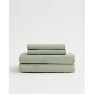 Quince Sage Green percale Bedding Set